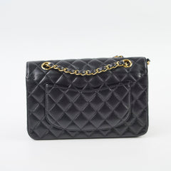 Chanel Small Classic Flap Caviar Black (Microchipped)