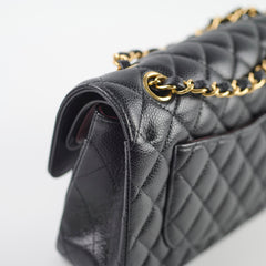 Chanel Small Classic Flap Caviar Black (Microchipped)