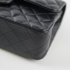Chanel Small Classic Flap Caviar Black (Microchipped)