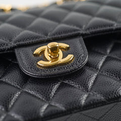 Chanel Small Classic Flap Caviar Black (Microchipped)