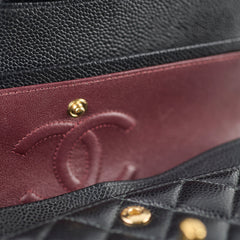Chanel Small Classic Flap Caviar Black (Microchipped)