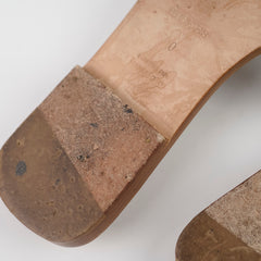Hermes Oran Sandals Gold Size 40