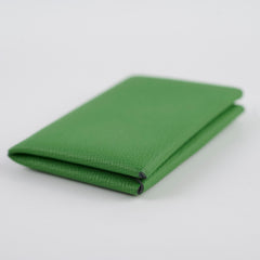 Hermes Calvi Cardholder Epsom Vert Yucca/Celeste 2023