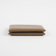 Hermes Calvi Cardholder Epsom Etoupe 2023