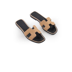 Hermes Oran Sandals Pink Strass Size 38