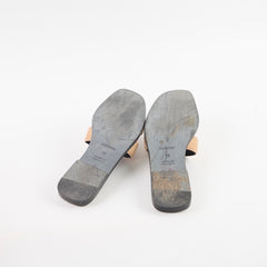Hermes Oran Sandals Pink Strass Size 38
