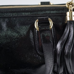 Gucci Soft Patent Leather Tote Black