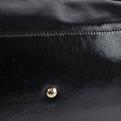 Gucci Soft Patent Leather Tote Black