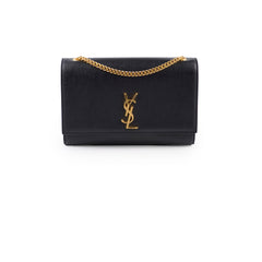 Saint Laurent Large Kate Bag Black Gold
