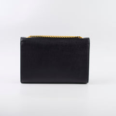 Saint Laurent Large Kate Bag Black Gold HW