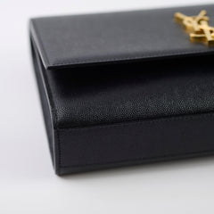 Saint Laurent Large Kate Bag Black Gold HW