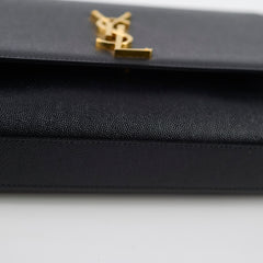Saint Laurent Large Kate Bag Black Gold