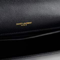 Saint Laurent Large Kate Bag Black Gold