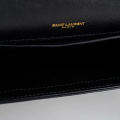 Saint Laurent Large Kate Bag Black Gold HW