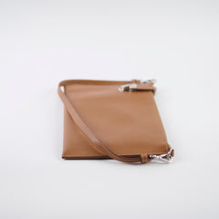 Prada Saffiano Shoulder Pouch/Clutch Caramel Brown
