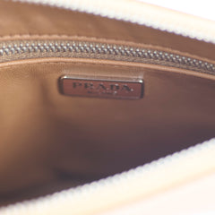Prada Saffiano Shoulder Pouch/Clutch Caramel Brown