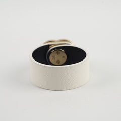 Chanel CC Leather Bracelet White 2020