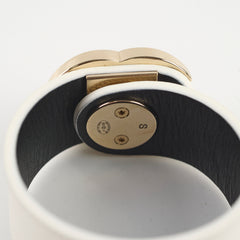 Chanel CC Leather Bracelet White 2020