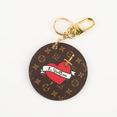 Louis Vuitton Round Heart Charm Monogram
