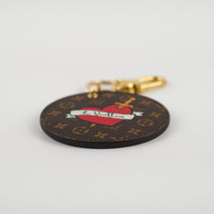 Louis Vuitton Round Heart Charm Monogram