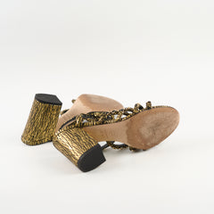 Chanel Chain Pumps Gold 17p size 37.5
