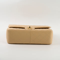 Chanel Double Flap Jumbo Beige Caviar GHW
