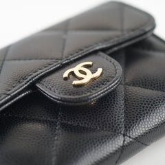 Chanel Caviar Clutch with Chain Black