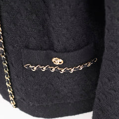 Chanel 23k Cashmere Jacket Black Size 34