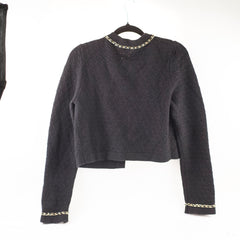 Chanel 23k Cashmere Jacket Black Size 34