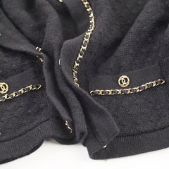 Chanel 23k Cashmere Jacket Black Size 34