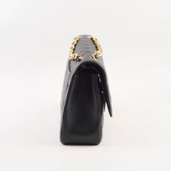 Chanel Double Flap Jumbo Black Caviar GHW