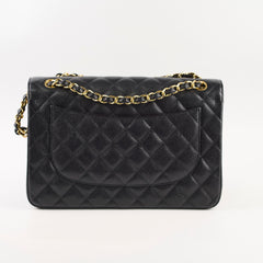 Chanel Double Flap Jumbo Black Caviar GHW