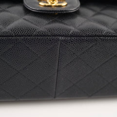 Chanel Double Flap Jumbo Black Caviar GHW