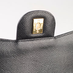 Chanel Double Flap Jumbo Black Caviar GHW