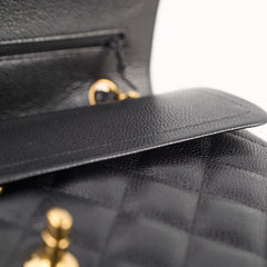 Chanel Double Flap Jumbo Black Caviar GHW