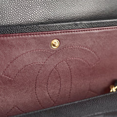 Chanel Double Flap Jumbo Black Caviar GHW