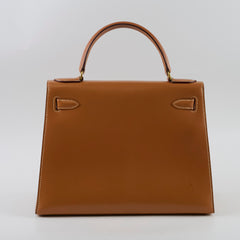 Hermes Kelly 28 Gold GHW Q Circle Stamp