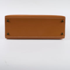 Hermes Kelly 28 Gold GHW Q Circle Stamp