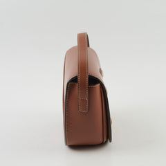 Celine Folco Triomphe Medium Crossbody bag brown
