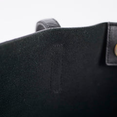 Saint Laurent Black Leather Shopping Shoulder Tote