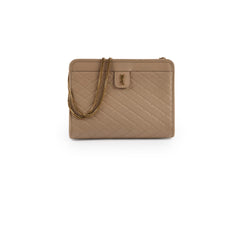 Saint Laurent Clutch With Chain Beige