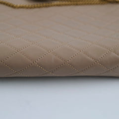 Saint Laurent Clutch With Chain Beige