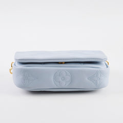 Louis Vuitton Bubblegram Wallet on Strap Blue