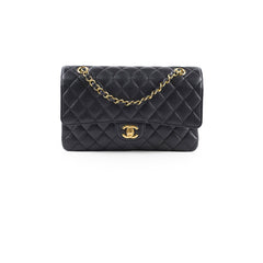 Chanel Caviar Medium/Large Double Classic Flap Black