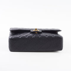 Chanel Caviar Medium/Large Double Classic Flap Black