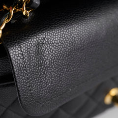 Chanel Caviar Medium/Large Double Classic Flap Black