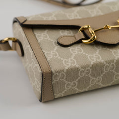 Gucci Horsebit 1955 Crossbody Bag Beige