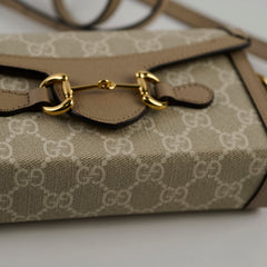 Gucci Horsebit 1955 Crossbody Bag Beige