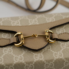 Gucci Horsebit 1955 Crossbody Bag Beige