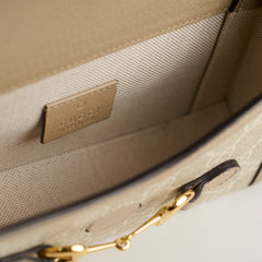 Gucci Horsebit 1955 Crossbody Bag Beige